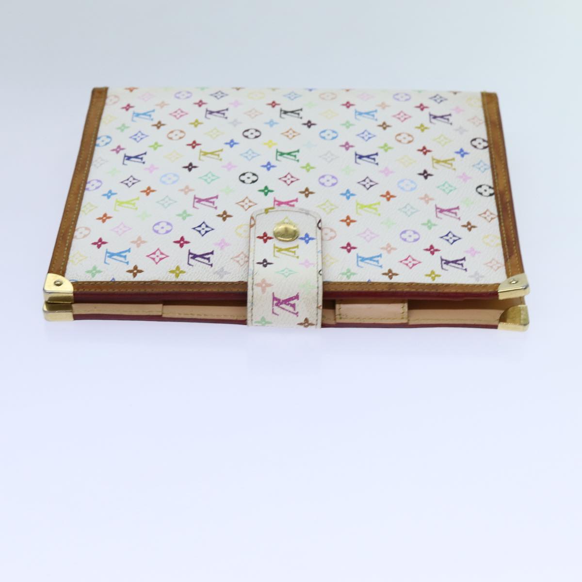 LOUIS VUITTON Multicolor Agenda GM Day Planner Cover White R20894 LV 70701A