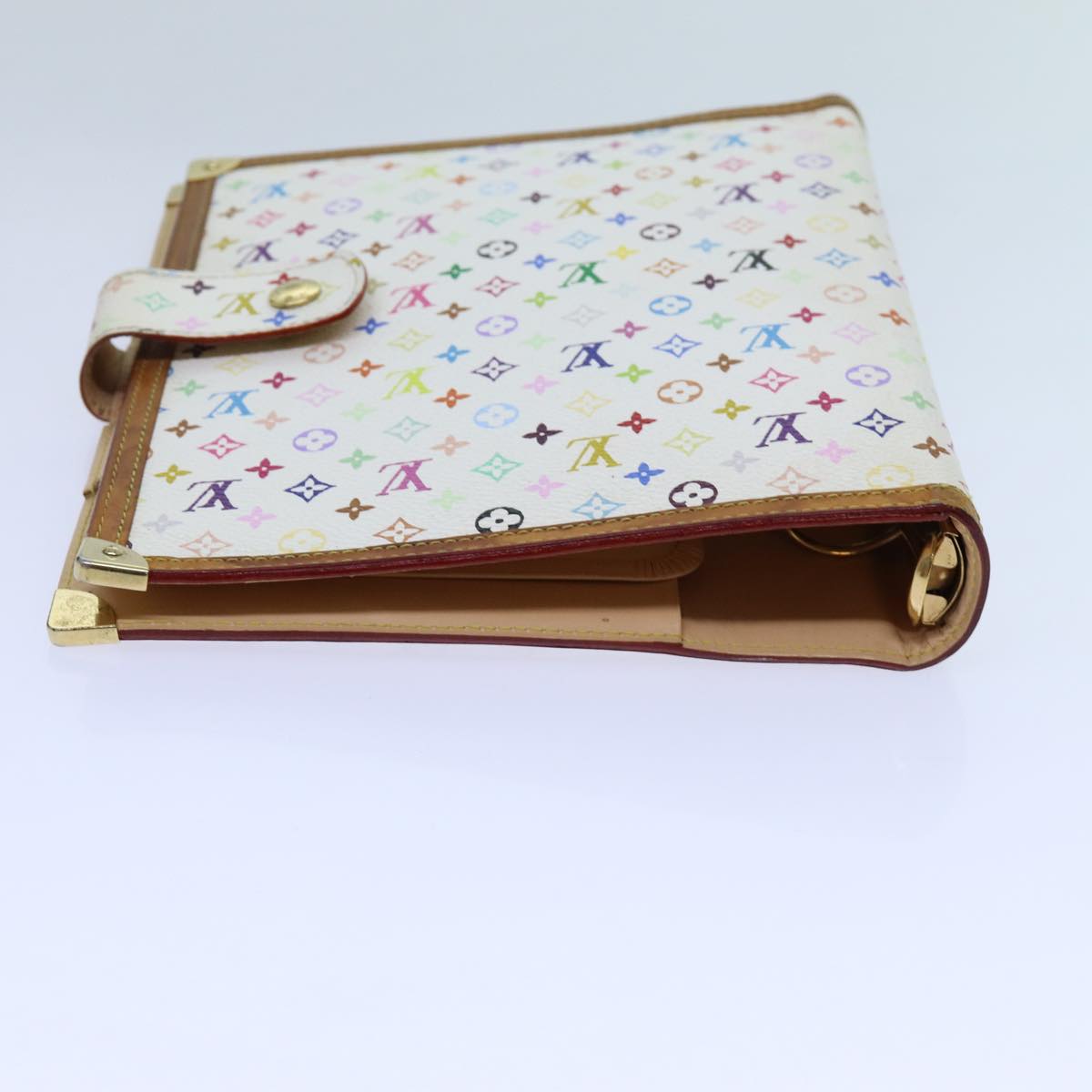 LOUIS VUITTON Multicolor Agenda GM Day Planner Cover White R20894 LV 70701A