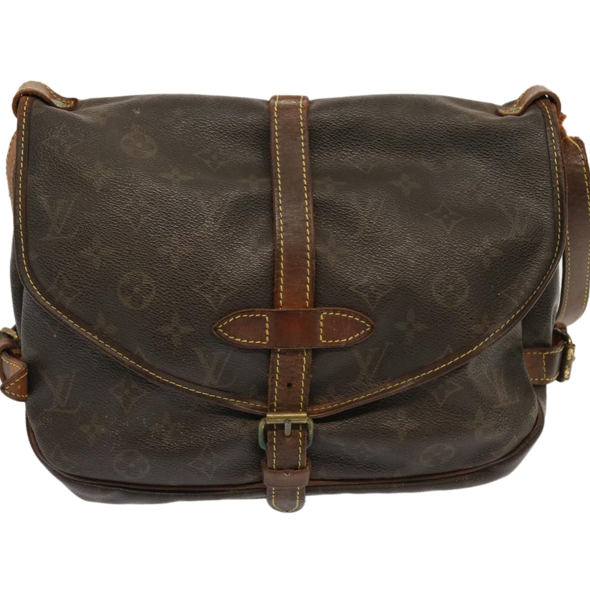 LOUIS VUITTON Monogram Saumur 30 Shoulder Bag M42256 LV 70706