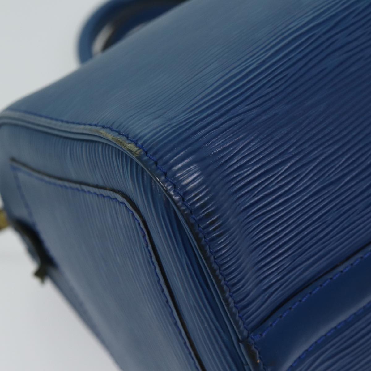 LOUIS VUITTON Epi Speedy 25 Hand Bag Toledo Blue M43015 LV 70707