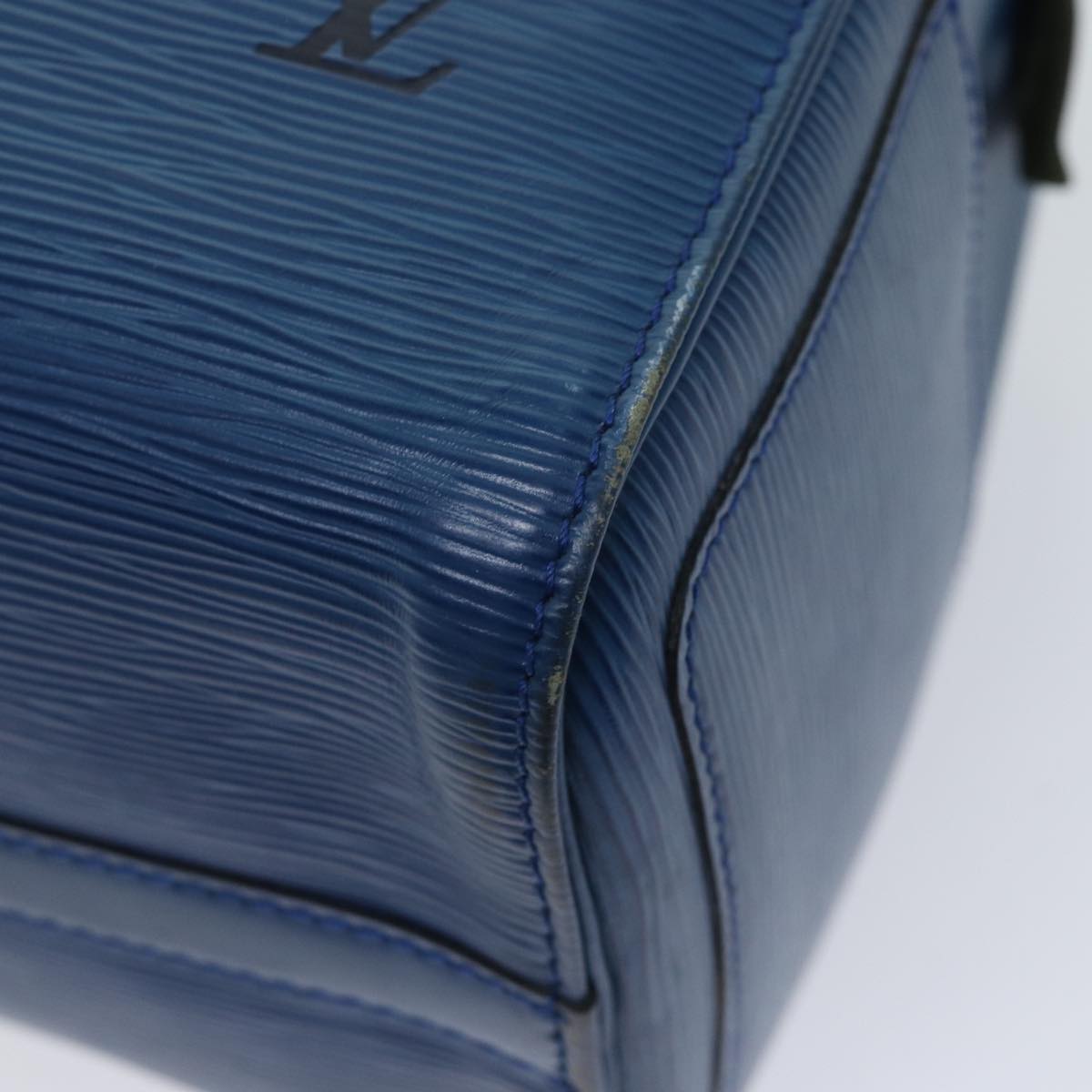LOUIS VUITTON Epi Speedy 25 Hand Bag Toledo Blue M43015 LV 70707