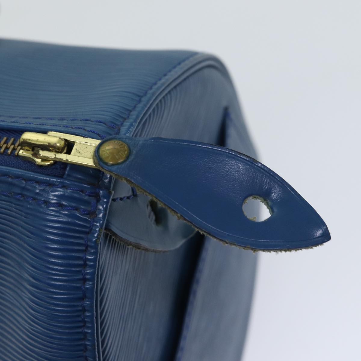 LOUIS VUITTON Epi Speedy 25 Hand Bag Toledo Blue M43015 LV 70707