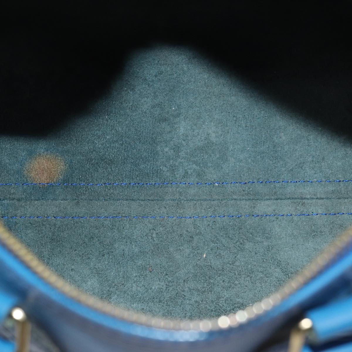LOUIS VUITTON Epi Speedy 25 Hand Bag Toledo Blue M43015 LV 70707
