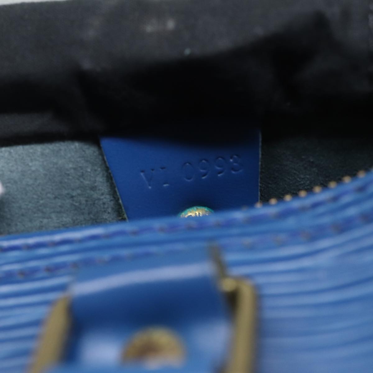 LOUIS VUITTON Epi Speedy 25 Hand Bag Toledo Blue M43015 LV 70707