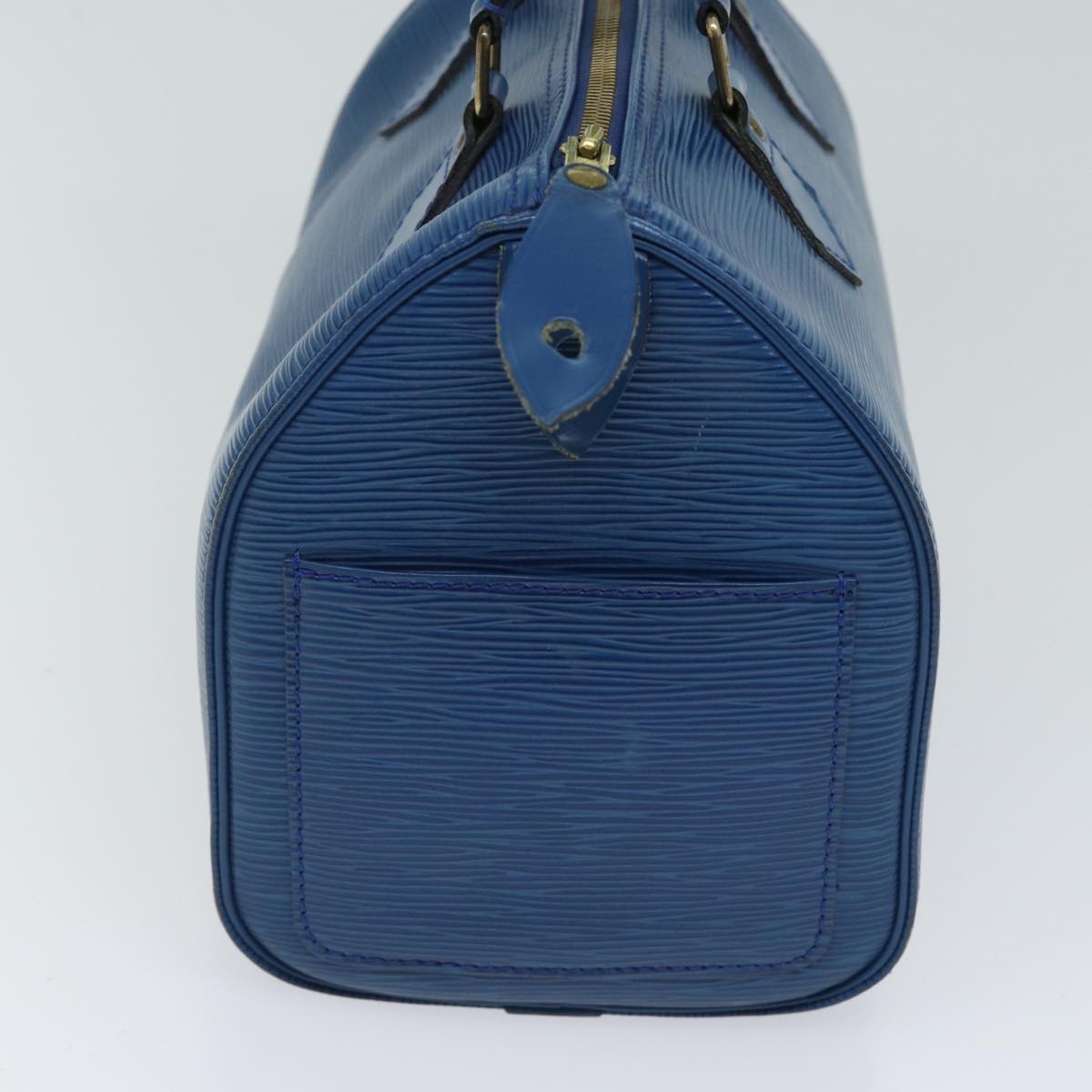 LOUIS VUITTON Epi Speedy 25 Hand Bag Toledo Blue M43015 LV 70707