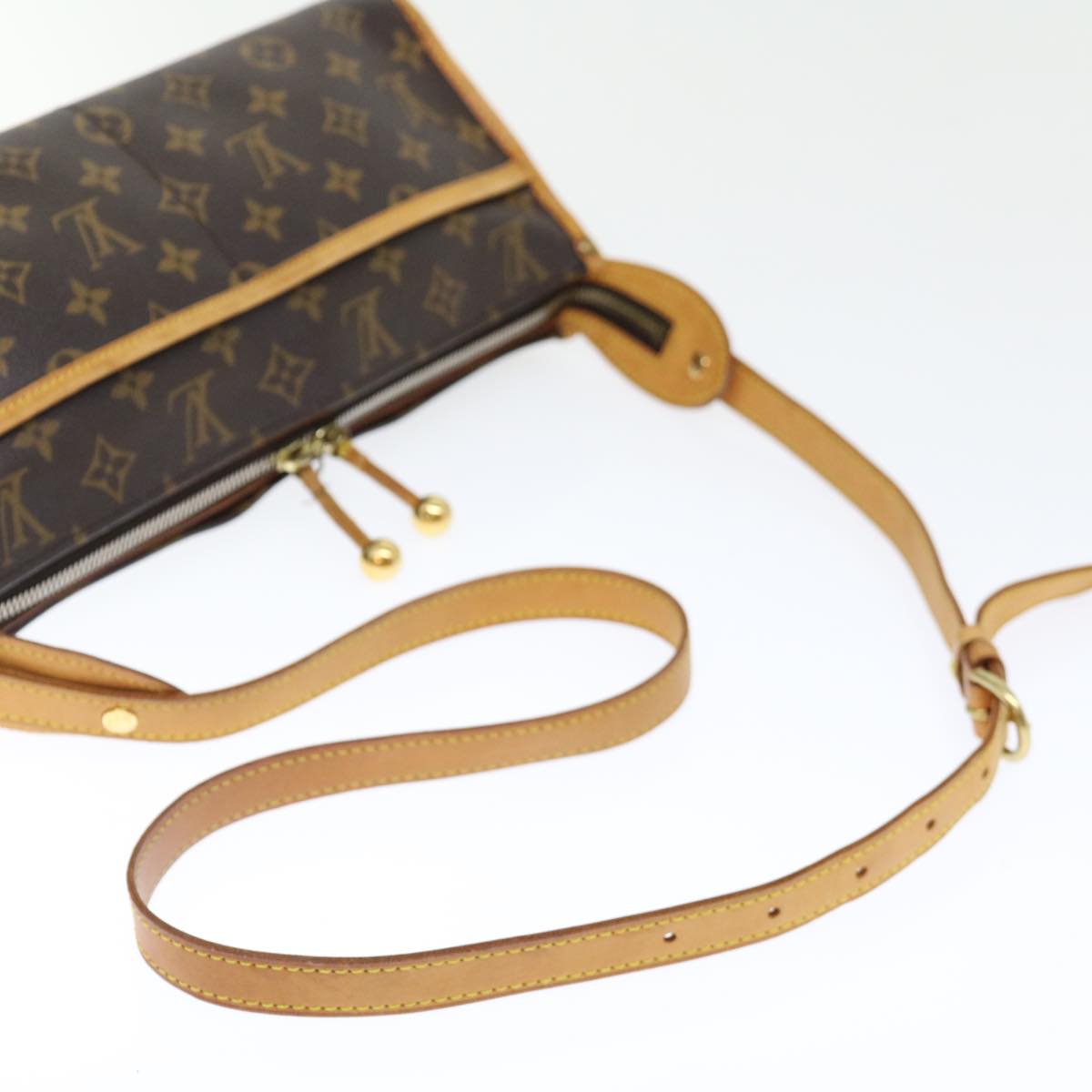 LOUIS VUITTON Monogram Popincourt Long Shoulder Bag M40008 LV 70708