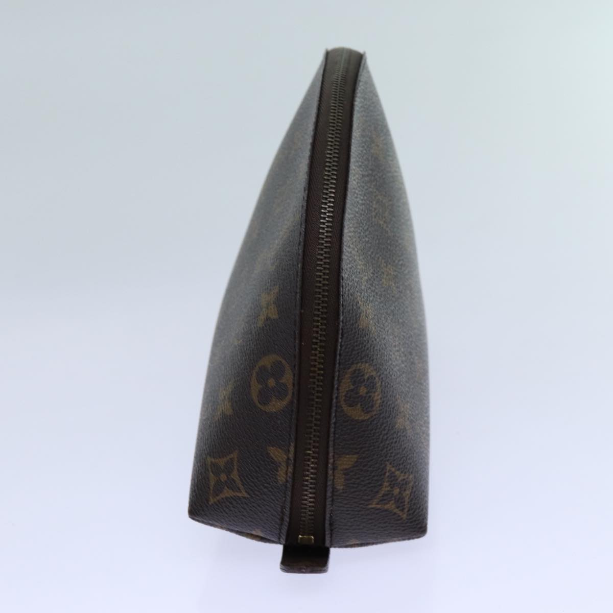 LOUIS VUITTON Monogram Trousse Demi Ronde Cosmetic Pouch M47520 LV 70711
