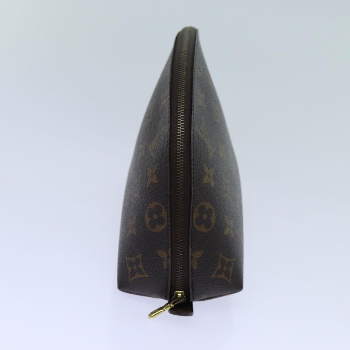 LOUIS VUITTON Monogram Trousse Demi Ronde Cosmetic Pouch M47520 LV 70711