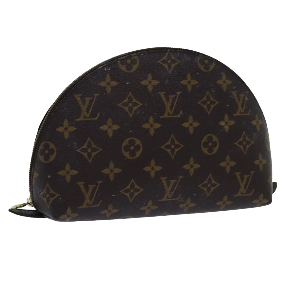 LOUIS VUITTON Monogram Trousse Demi Ronde Cosmetic Pouch M47520 LV 70712