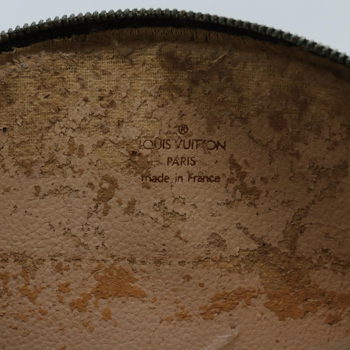 LOUIS VUITTON Monogram Trousse Demi Ronde Cosmetic Pouch M47520 LV 70712