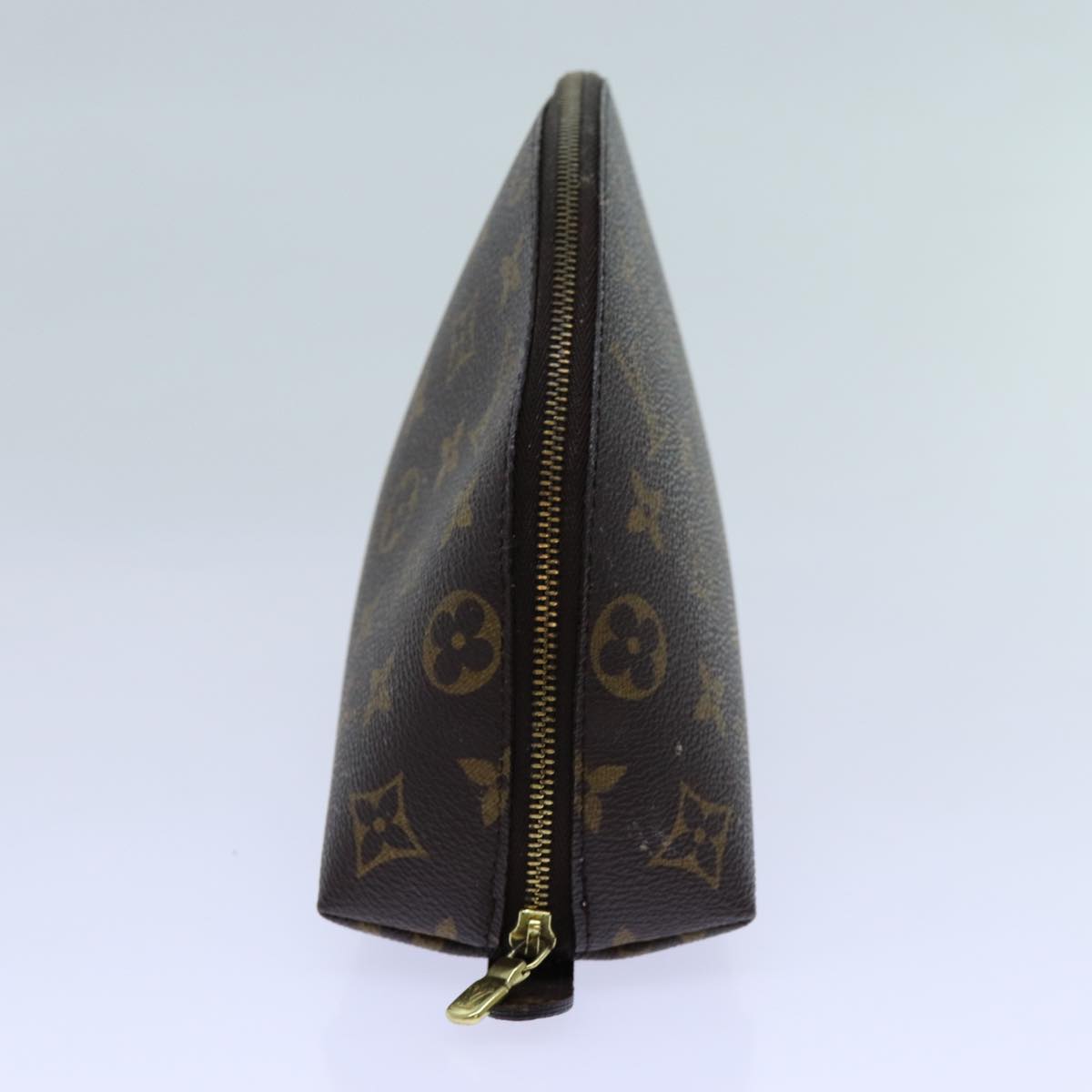 LOUIS VUITTON Monogram Trousse Demi Ronde Cosmetic Pouch M47520 LV 70712