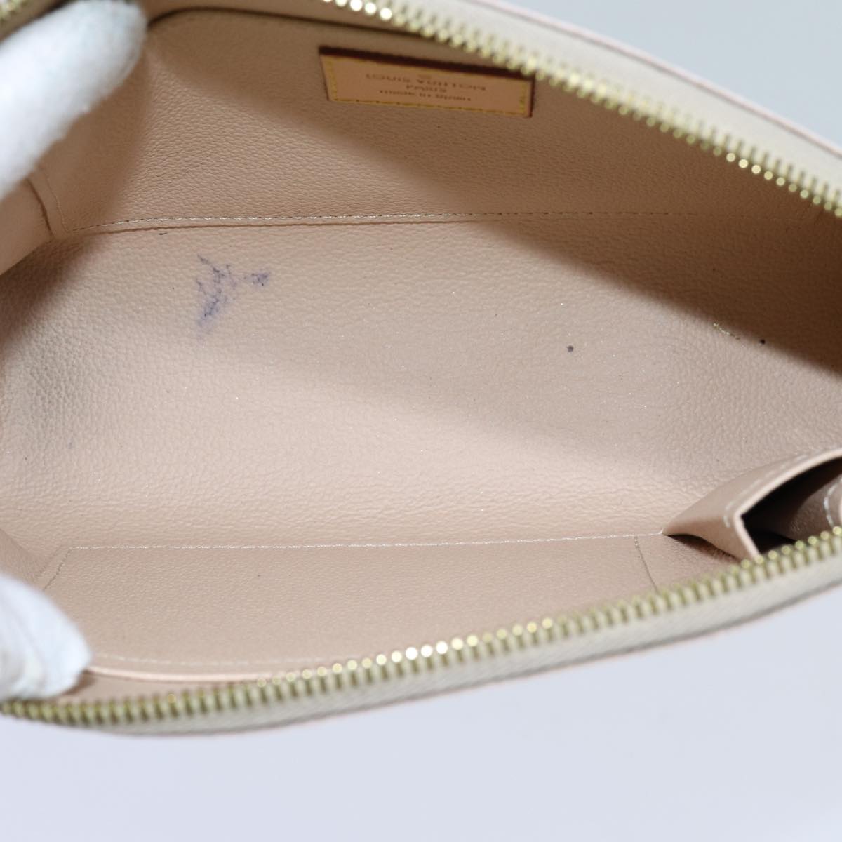 LOUIS VUITTON Damier Azur Pochette Cosmetic GM Pouch N23346 LV 70713