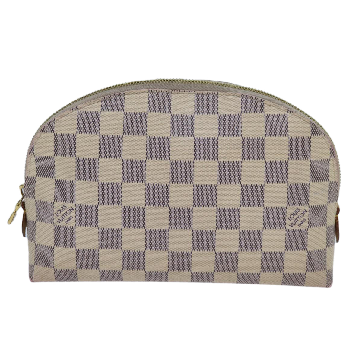 LOUIS VUITTON Damier Azur Pochette Cosmetic GM Pouch N23346 LV 70713