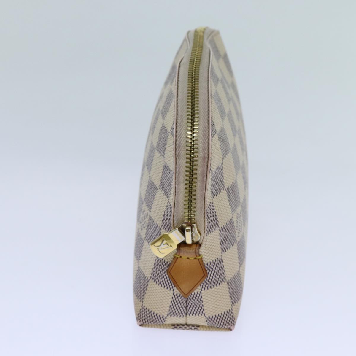LOUIS VUITTON Damier Azur Pochette Cosmetic GM Pouch N23346 LV 70713