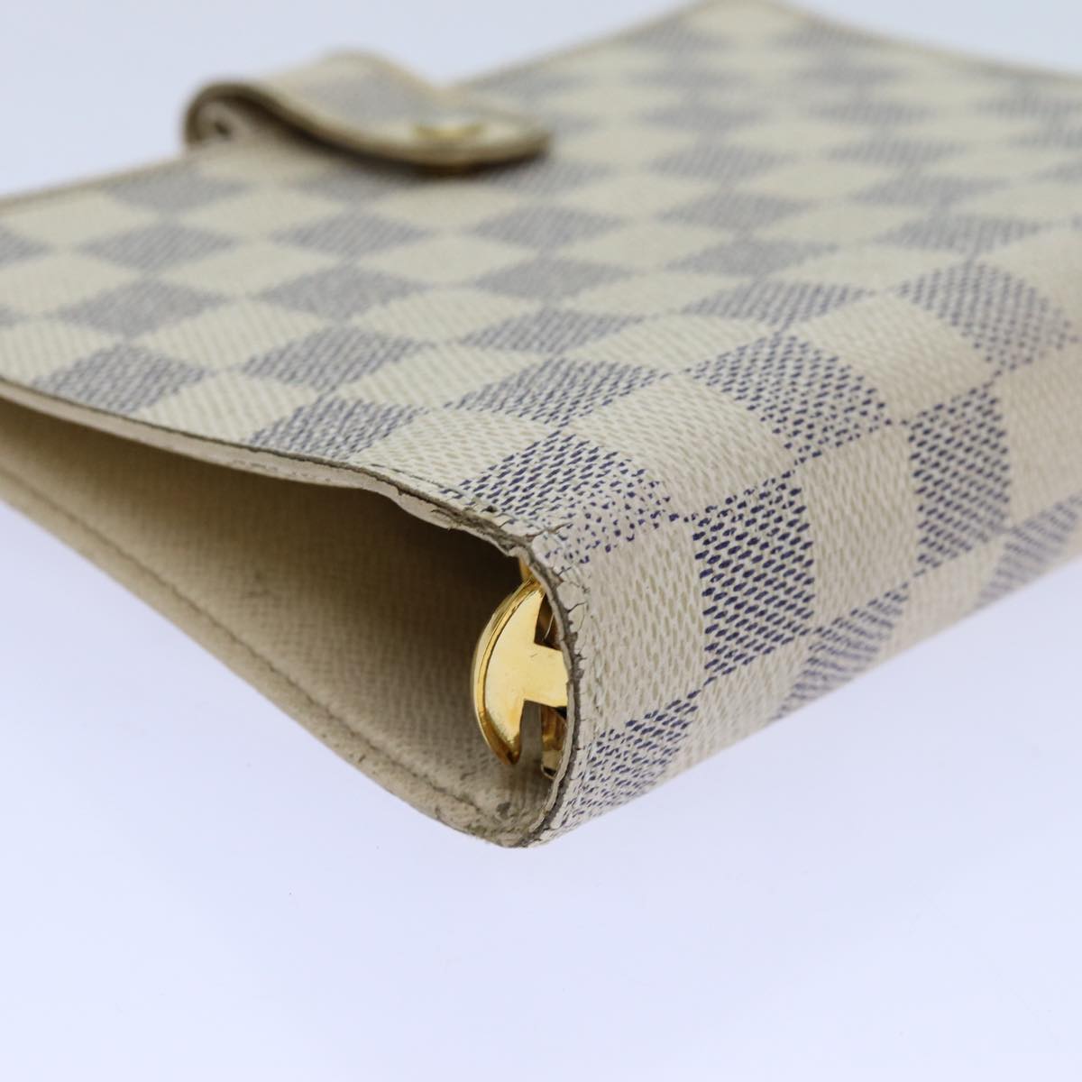 LOUIS VUITTON Damier Azur Agenda MM Day Planner Cover R20707 LV 70715