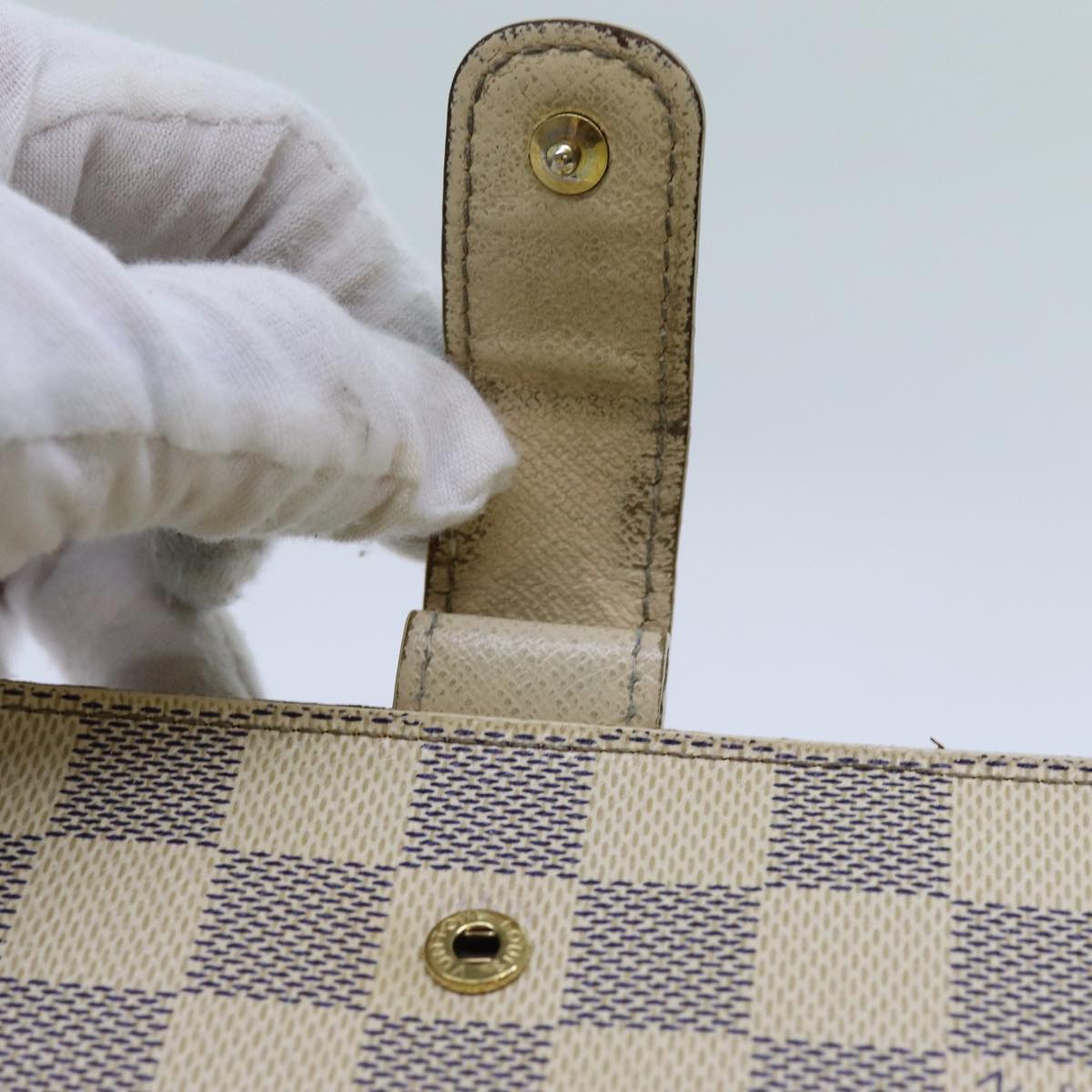 LOUIS VUITTON Damier Azur Agenda MM Day Planner Cover R20707 LV 70715