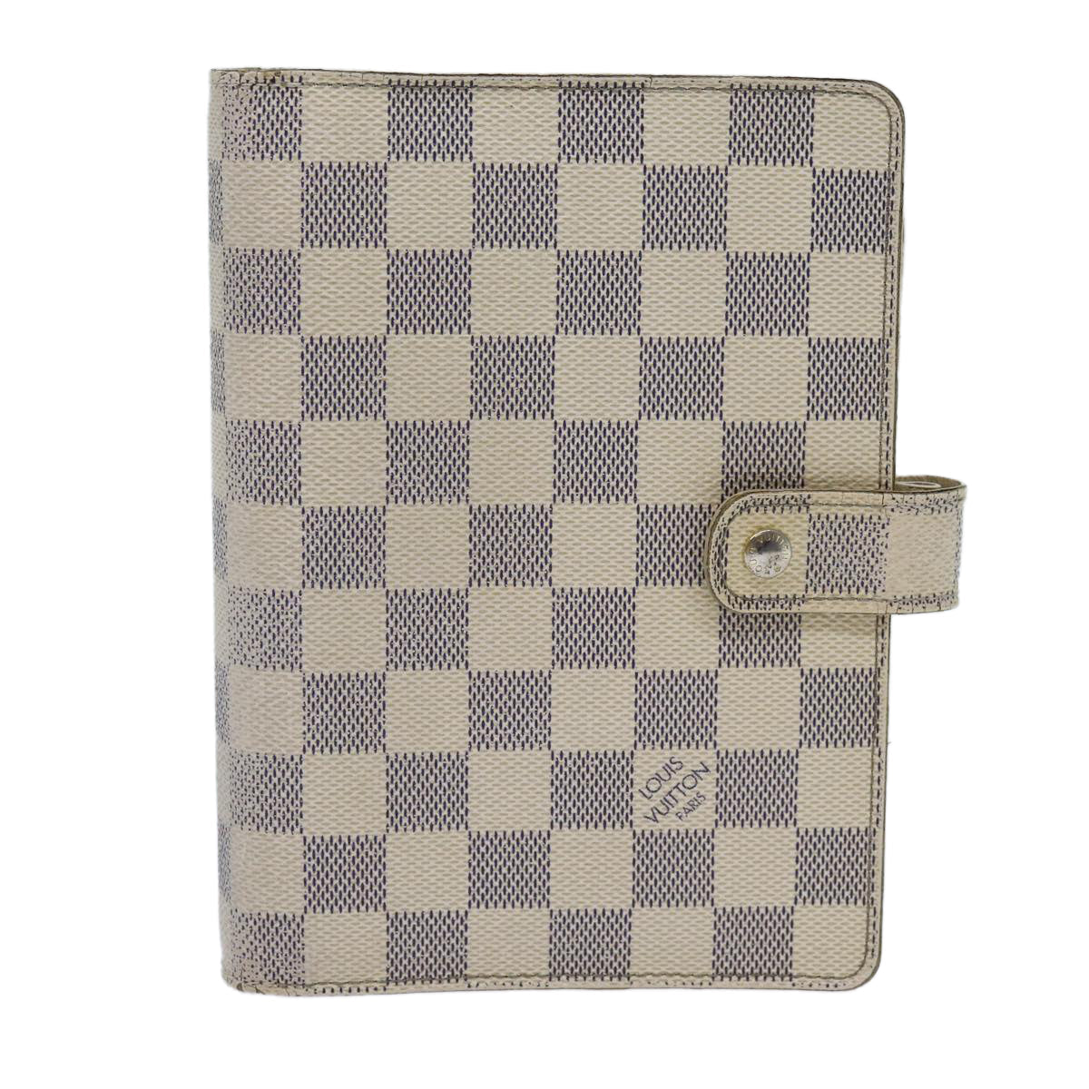 LOUIS VUITTON Damier Azur Agenda MM Day Planner Cover R20707 LV 70715