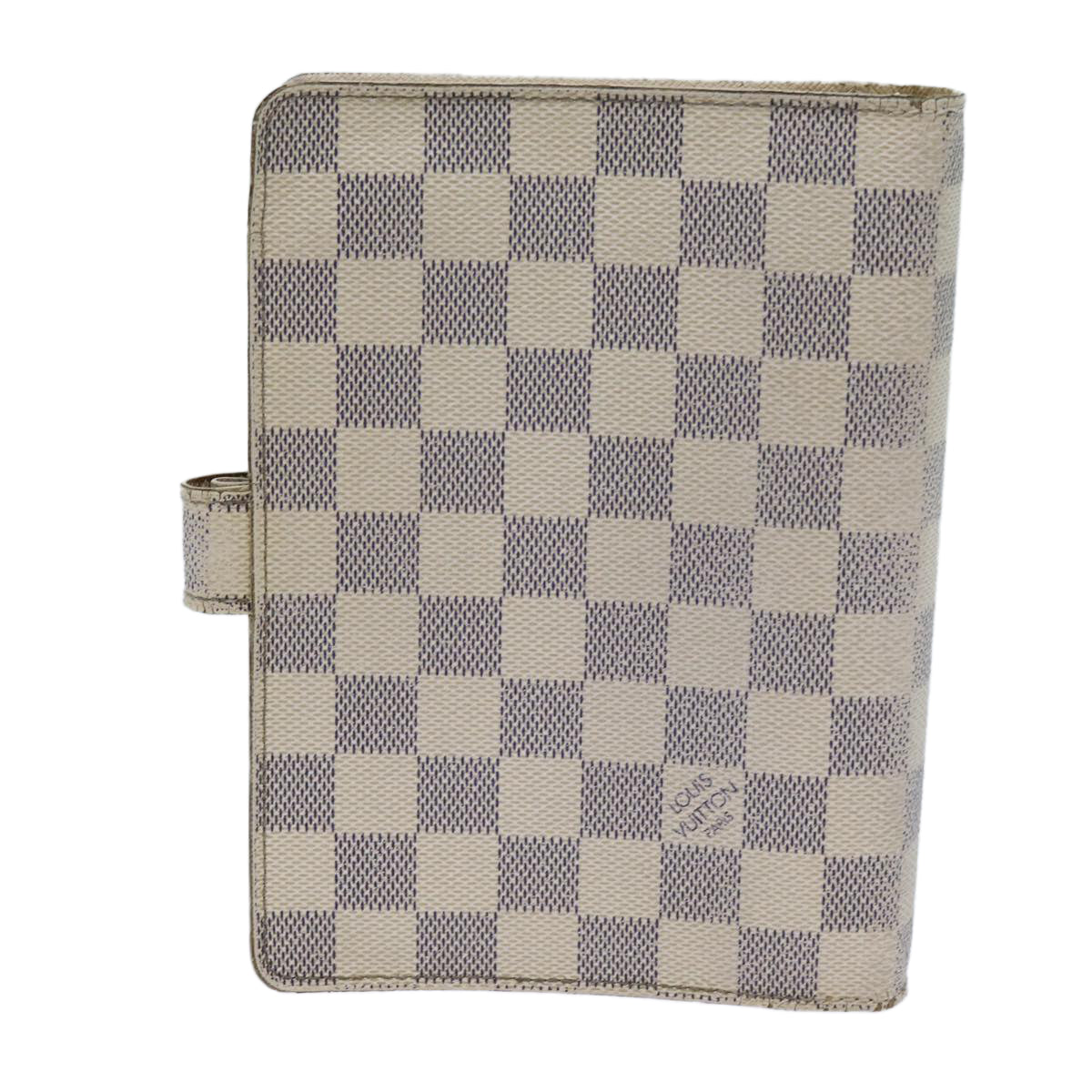 LOUIS VUITTON Damier Azur Agenda MM Day Planner Cover R20707 LV 70715