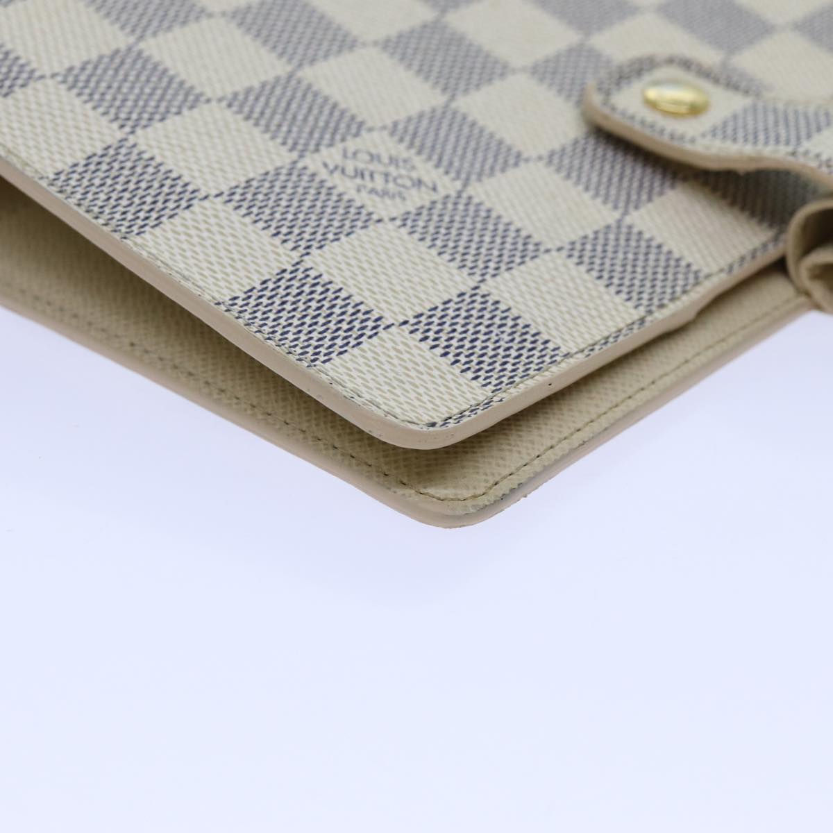 LOUIS VUITTON Damier Azur Agenda MM Day Planner Cover R20707 LV 70716