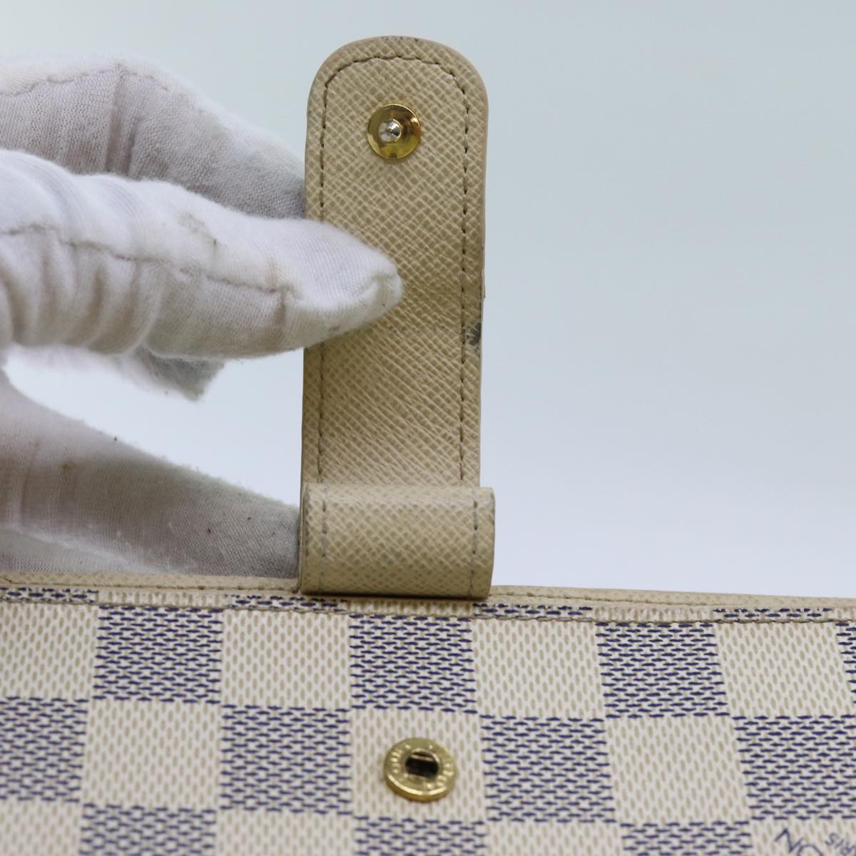 LOUIS VUITTON Damier Azur Agenda MM Day Planner Cover R20707 LV 70716