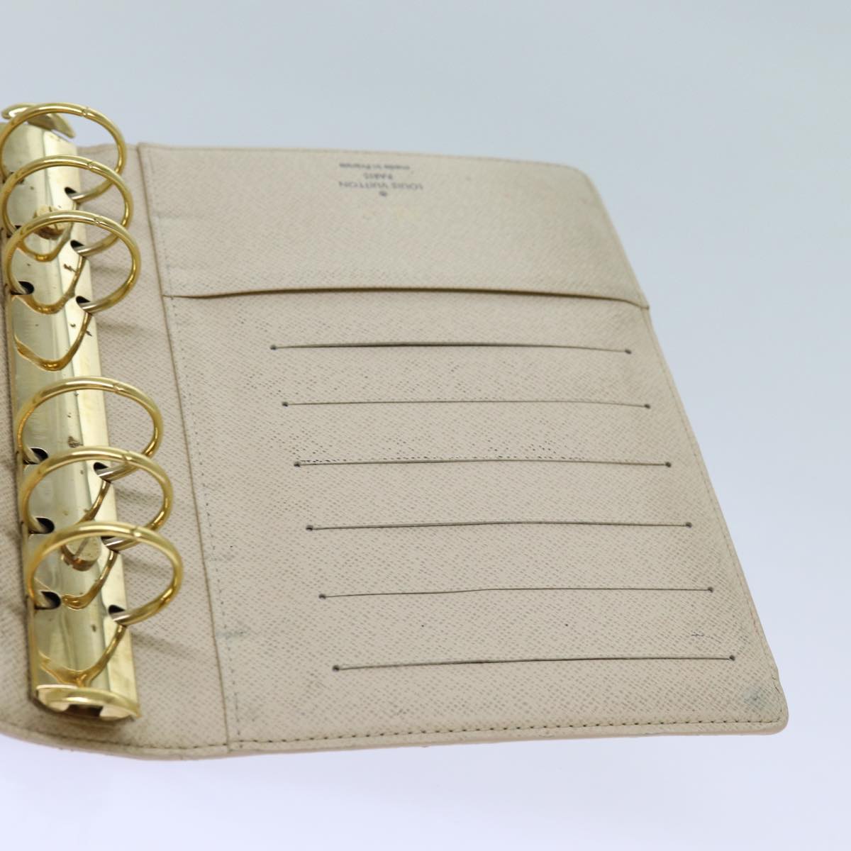LOUIS VUITTON Damier Azur Agenda MM Day Planner Cover R20707 LV 70716