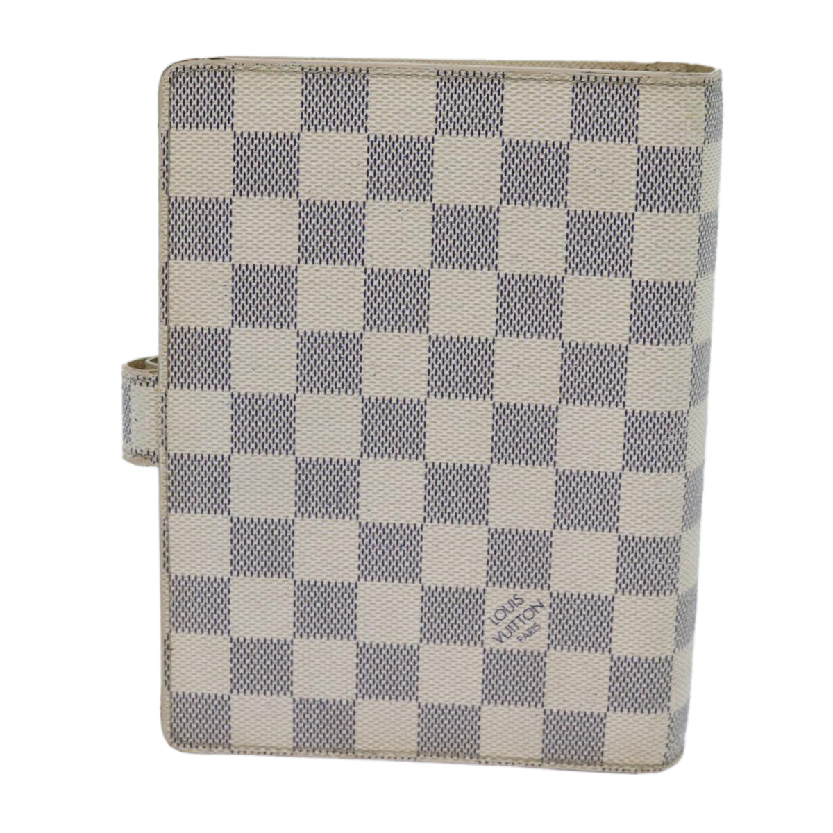 LOUIS VUITTON Damier Azur Agenda MM Day Planner Cover R20707 LV 70716