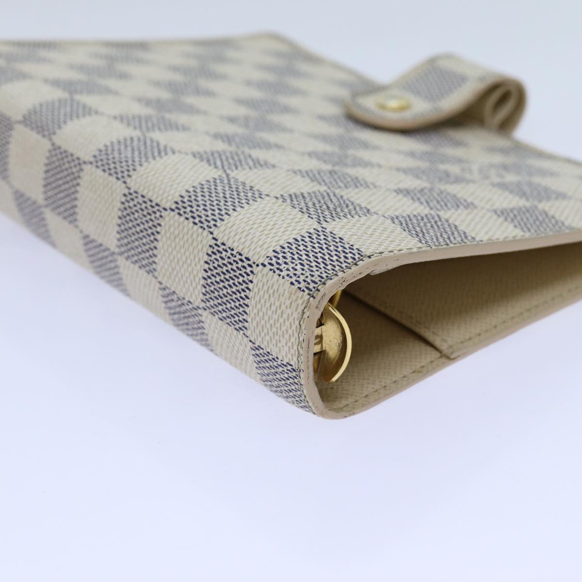 LOUIS VUITTON Damier Azur Agenda MM Day Planner Cover R20707 LV 70716