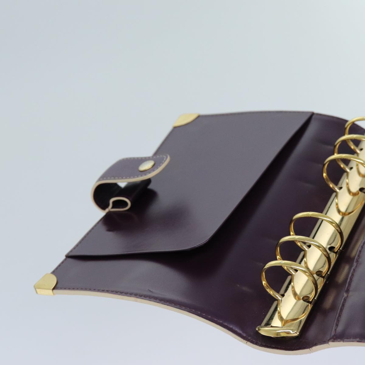 LOUIS VUITTON Agenda MM Day Planner Cover Suhari Purple R20885 LV 70717