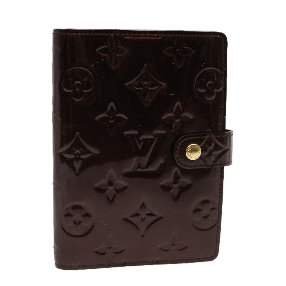 LOUIS VUITTON Vernis Agenda PM Day Planner Cover Rouge Favist LV 70719