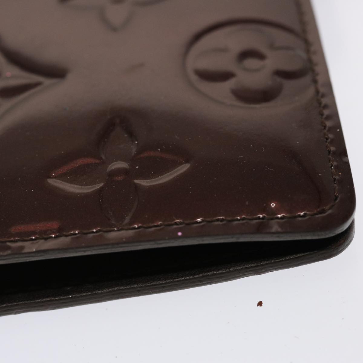 LOUIS VUITTON Vernis Agenda PM Day Planner Cover Rouge Favist LV 70719