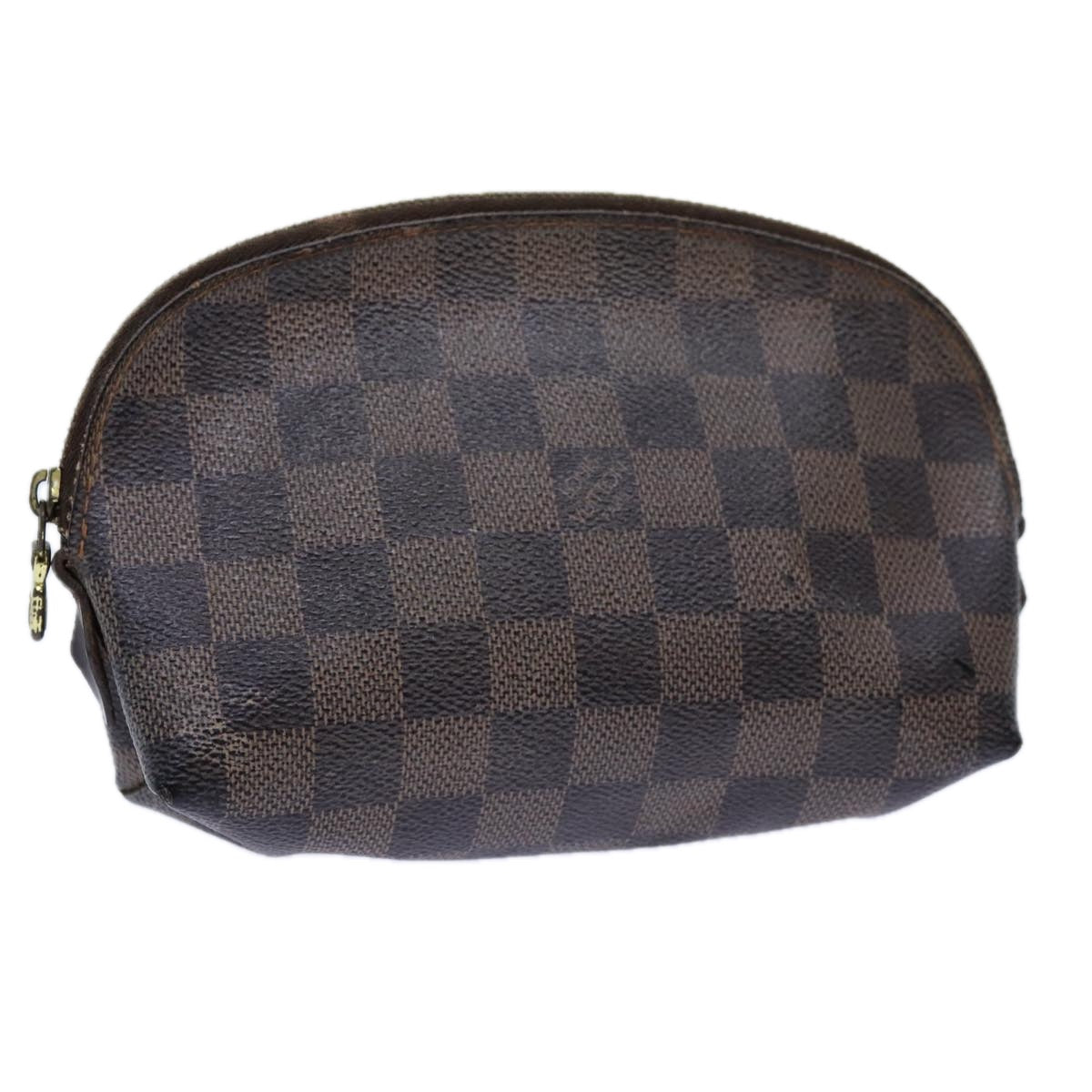 LOUIS VUITTON Damier Ebene Pochette Cosmetic PM Pouch N47516 LV 70723