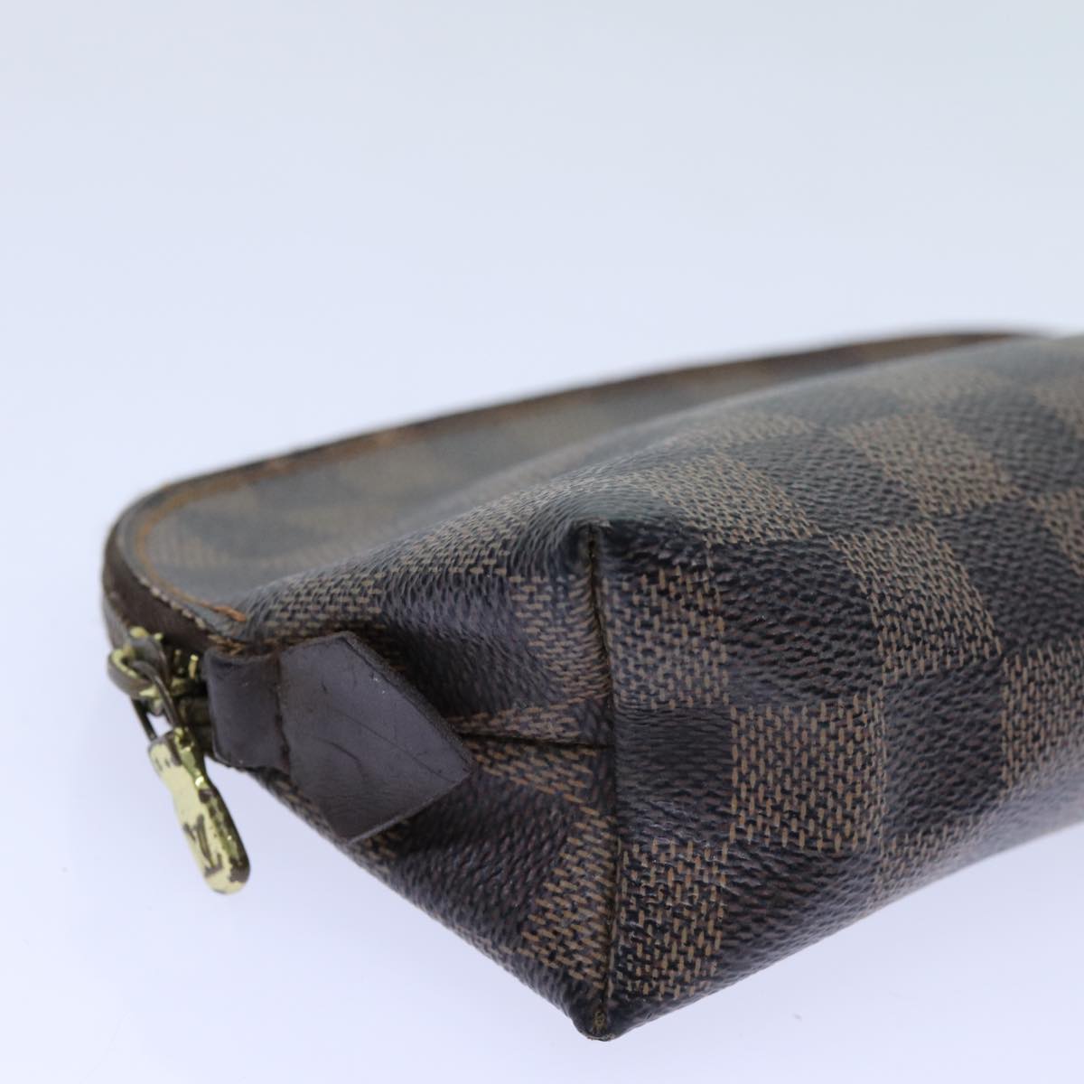 LOUIS VUITTON Damier Ebene Pochette Cosmetic PM Pouch N47516 LV 70723