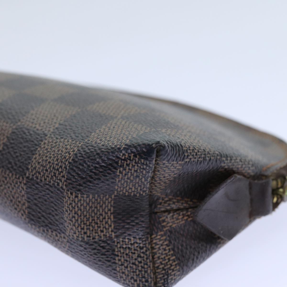 LOUIS VUITTON Damier Ebene Pochette Cosmetic PM Pouch N47516 LV 70723