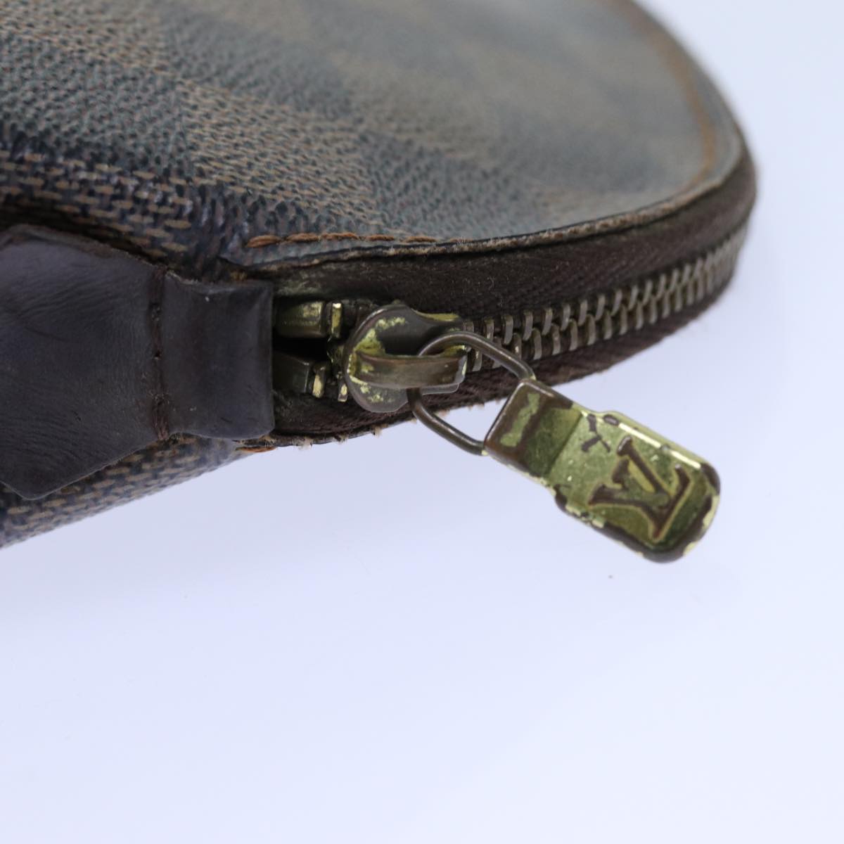 LOUIS VUITTON Damier Ebene Pochette Cosmetic PM Pouch N47516 LV 70723