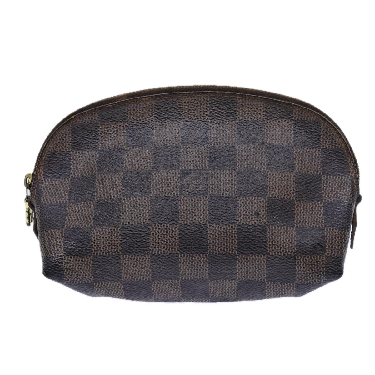 LOUIS VUITTON Damier Ebene Pochette Cosmetic PM Pouch N47516 LV 70723