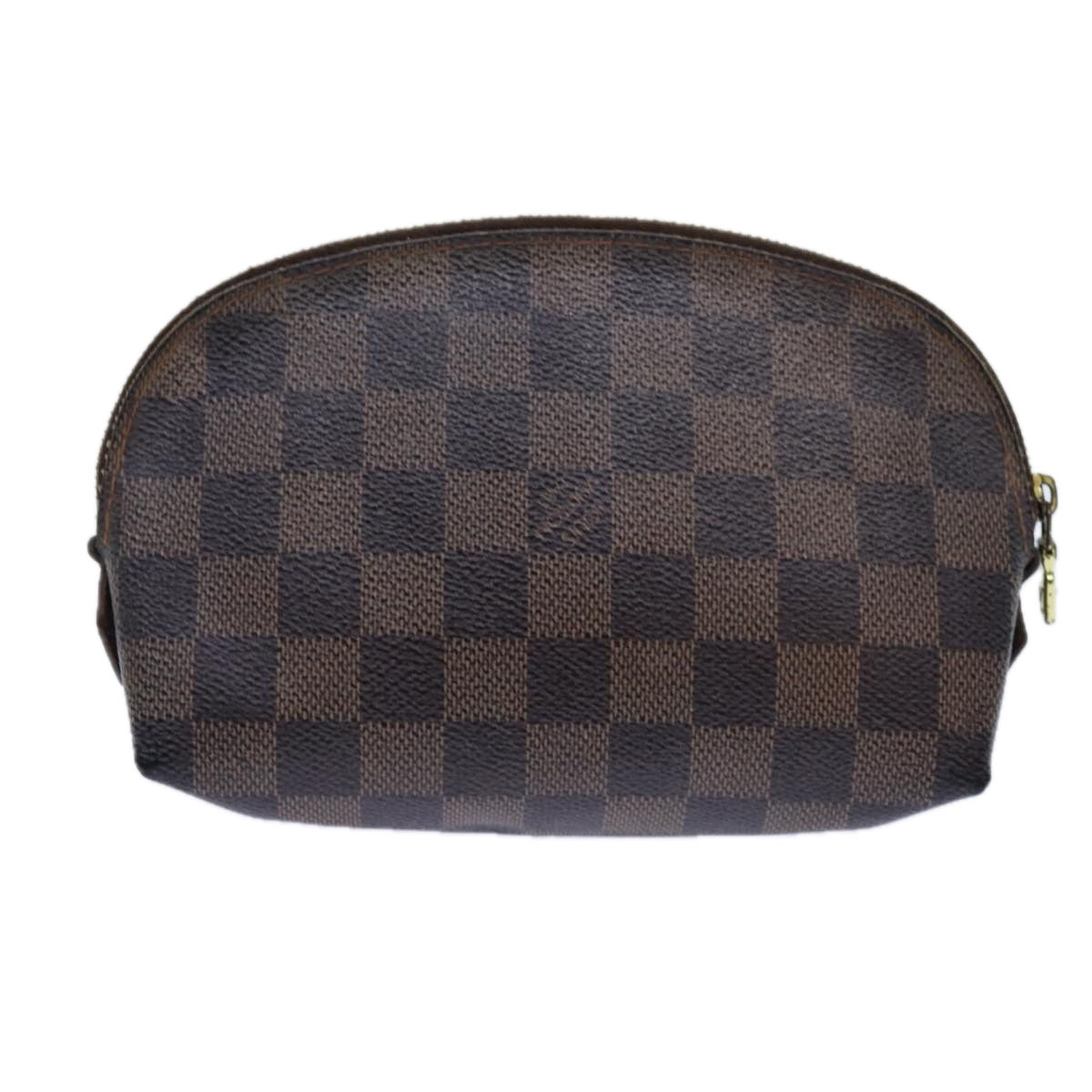 LOUIS VUITTON Damier Ebene Pochette Cosmetic PM Pouch N47516 LV 70723