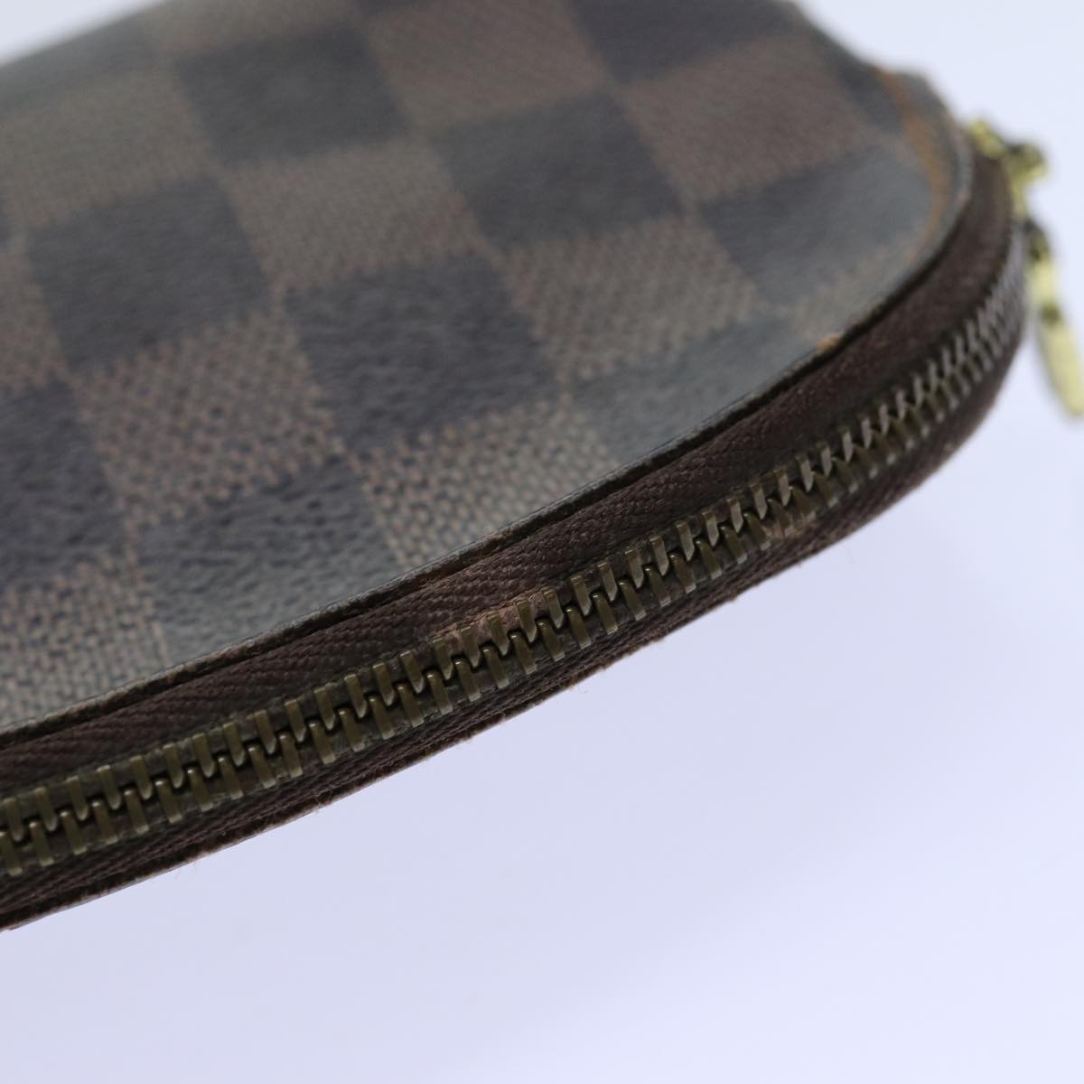 LOUIS VUITTON Damier Ebene Pochette Cosmetic PM Pouch N47516 LV 70723