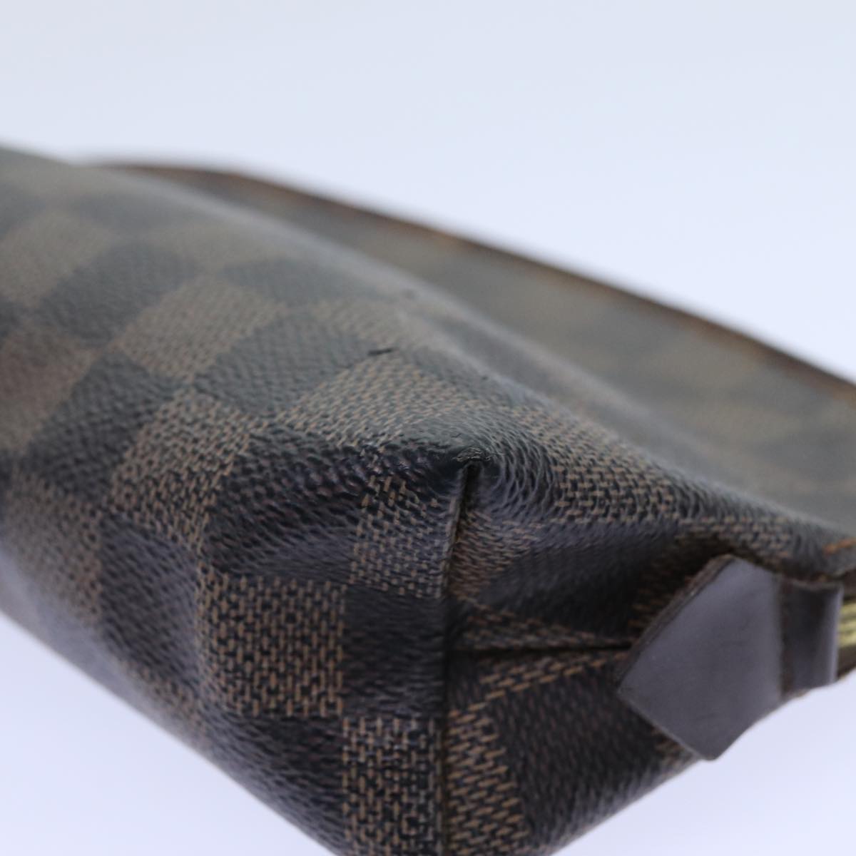 LOUIS VUITTON Damier Ebene Pochette Cosmetic PM Pouch N47516 LV 70723