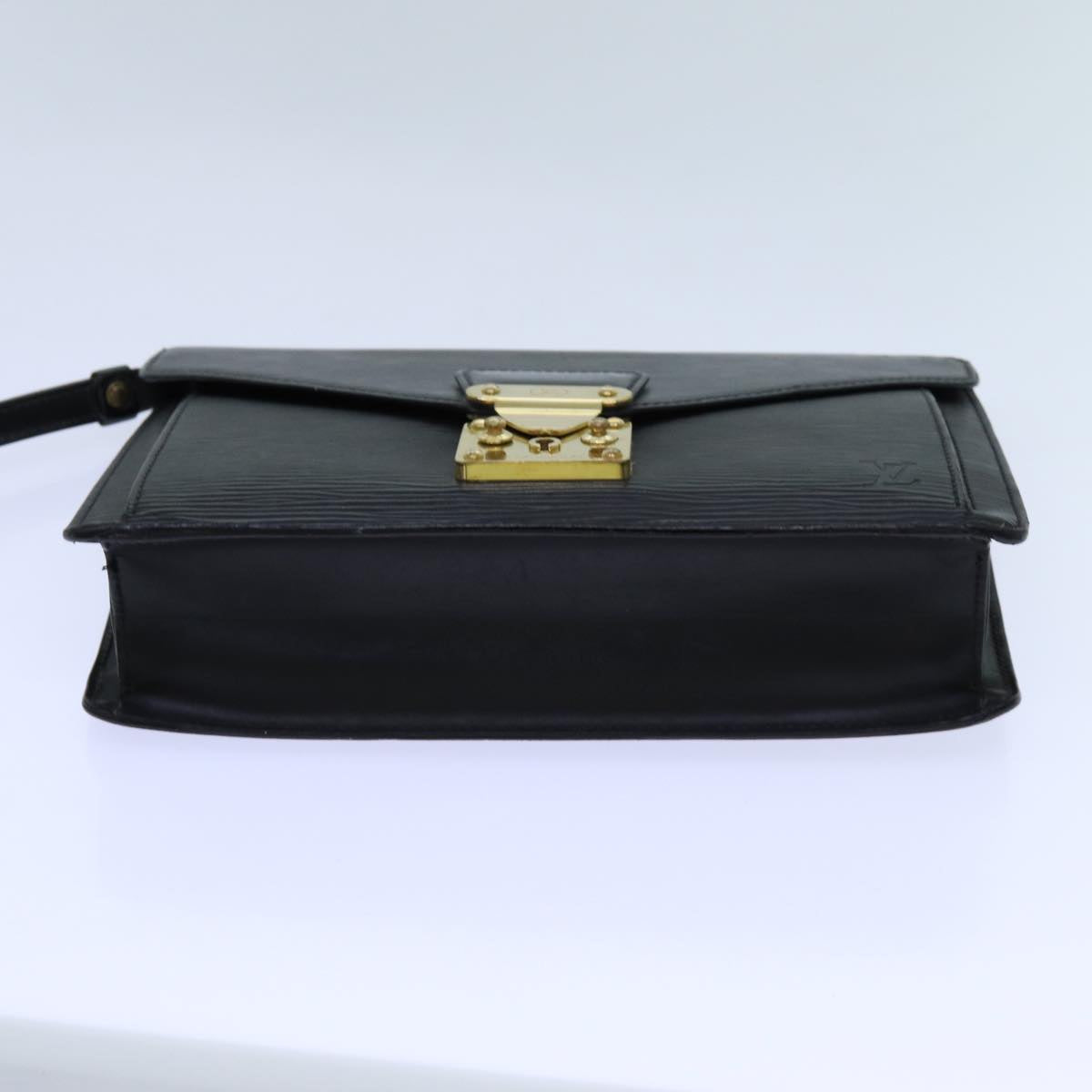 LOUIS VUITTON Epi Serie Dragonne Hand Bag Black M52612 LV 70727