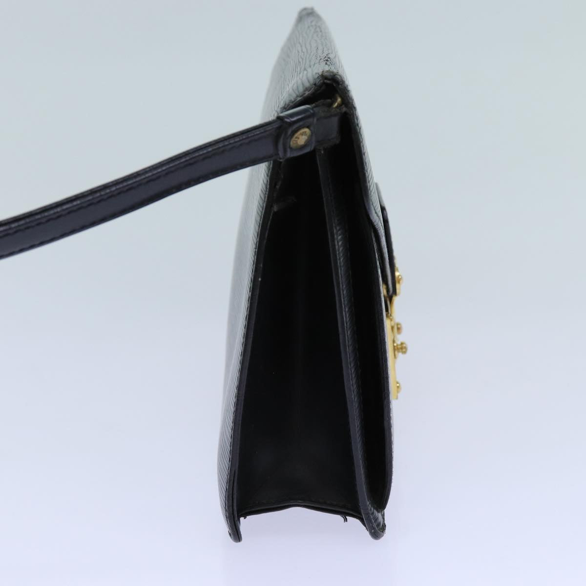 LOUIS VUITTON Epi Serie Dragonne Hand Bag Black M52612 LV 70727