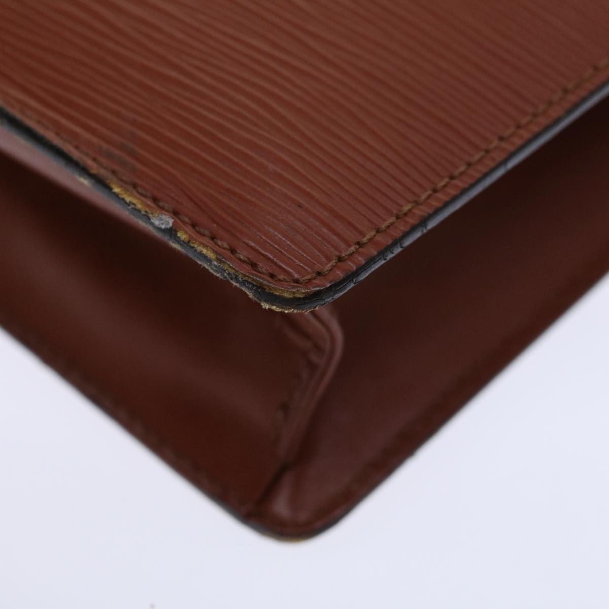 LOUIS VUITTON Epi Serie Dragonne Hand Bag Brown M52618 LV 70738