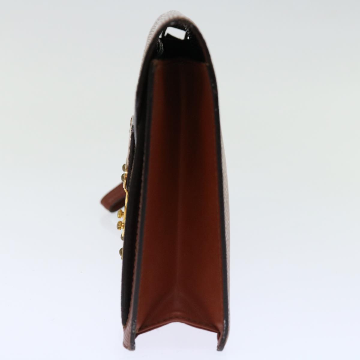 LOUIS VUITTON Epi Serie Dragonne Hand Bag Brown M52618 LV 70738