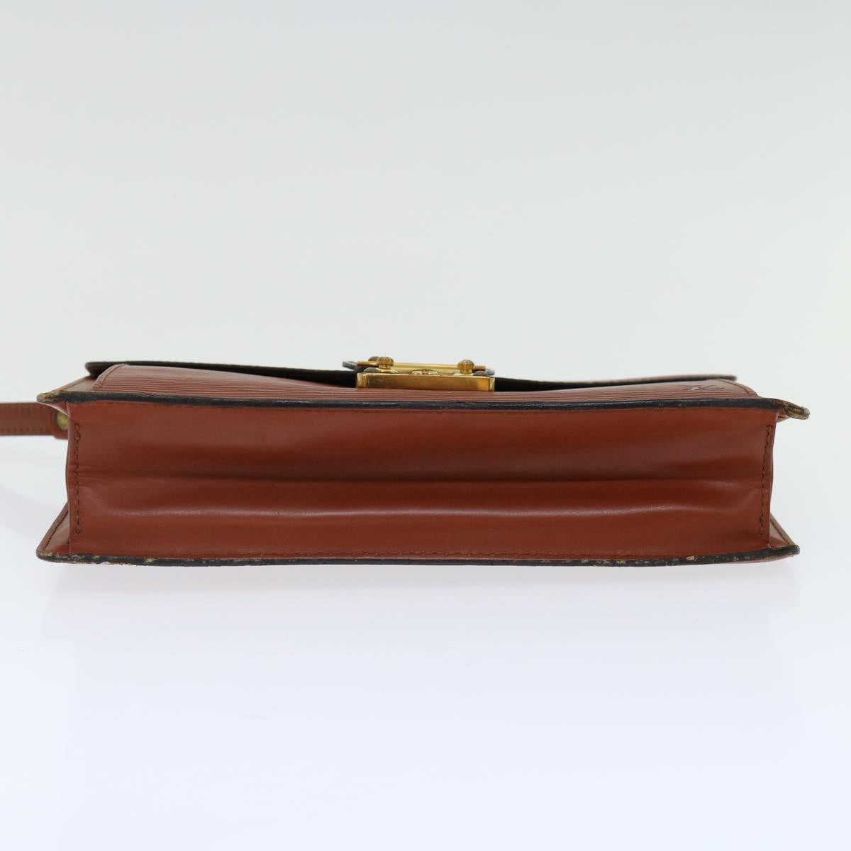 LOUIS VUITTON Epi Serie Dragonne Hand Bag Brown M52618 LV 70738