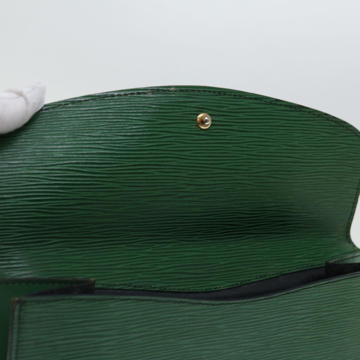 LOUIS VUITTON Epi Montaigne 27 Clutch Bag Green M52654 LV 70739