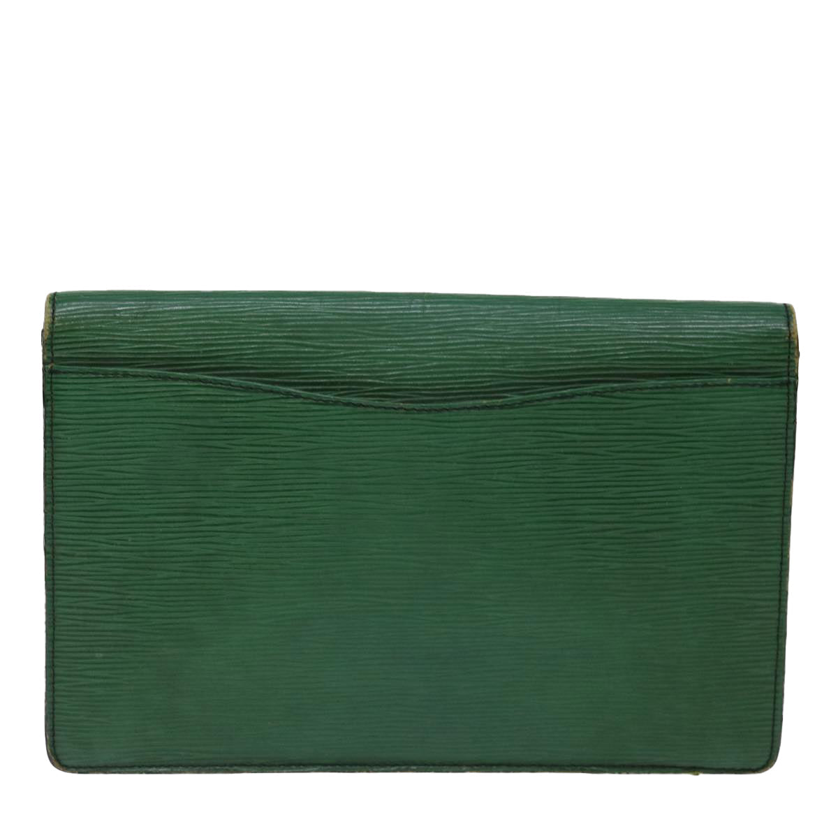 LOUIS VUITTON Epi Montaigne 27 Clutch Bag Green M52654 LV 70739