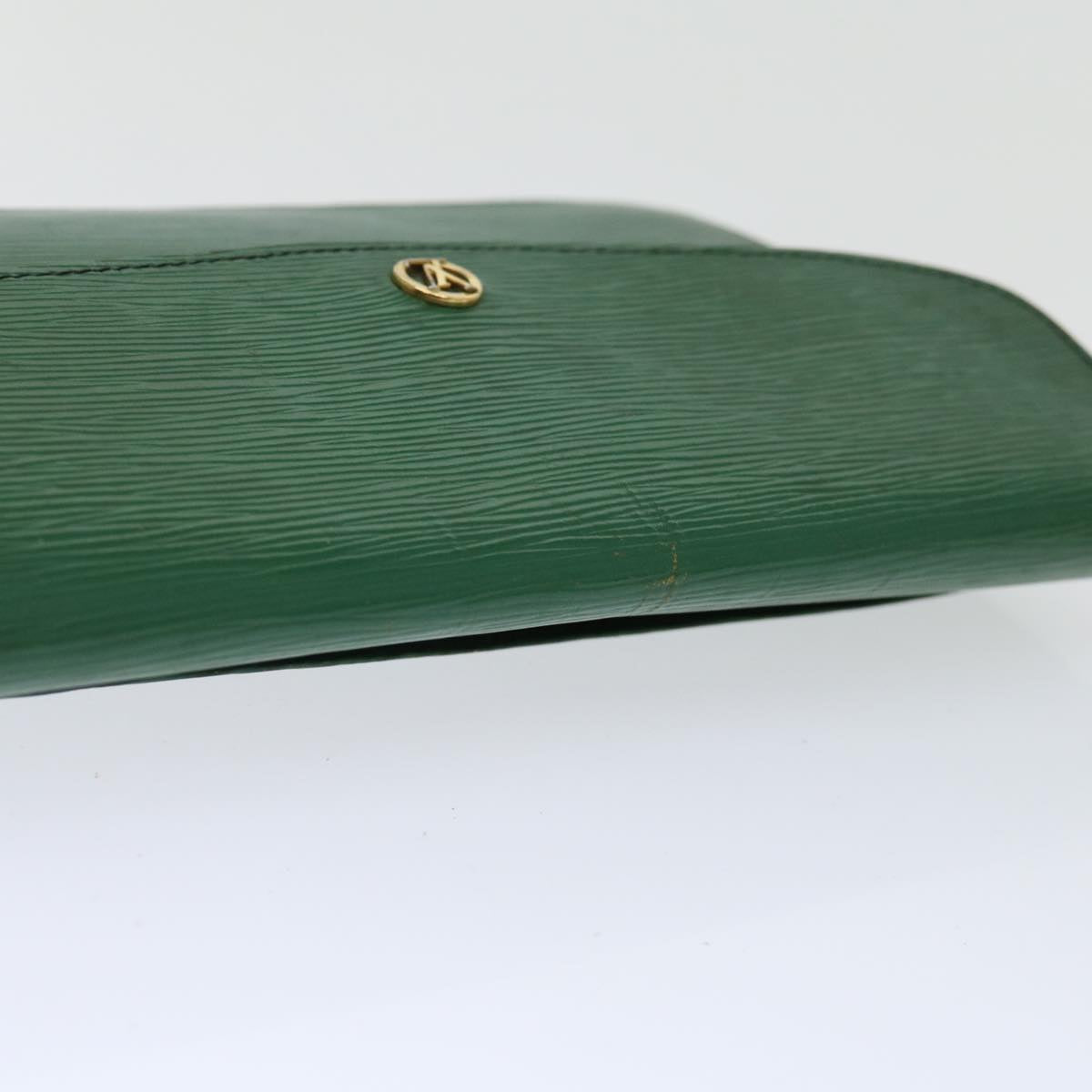 LOUIS VUITTON Epi Montaigne 27 Clutch Bag Green M52654 LV 70739