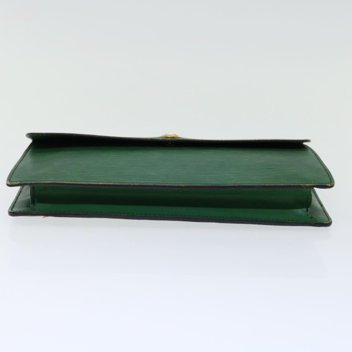 LOUIS VUITTON Epi Montaigne 27 Clutch Bag Green M52654 LV 70739