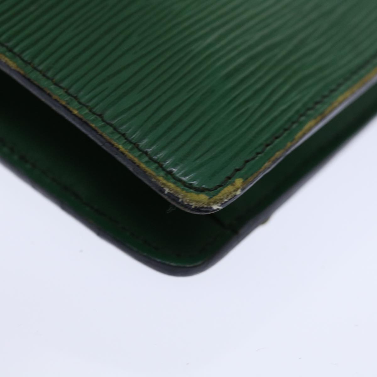 LOUIS VUITTON Epi Montaigne 27 Clutch Bag Green M52654 LV 70739