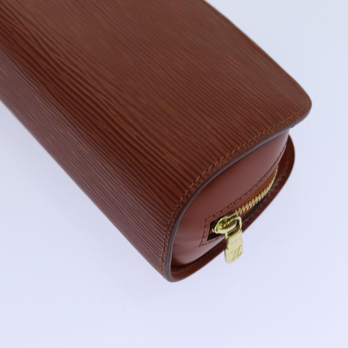 LOUIS VUITTON Epi Dauphine PM Pouch Brown M48443 LV 70741