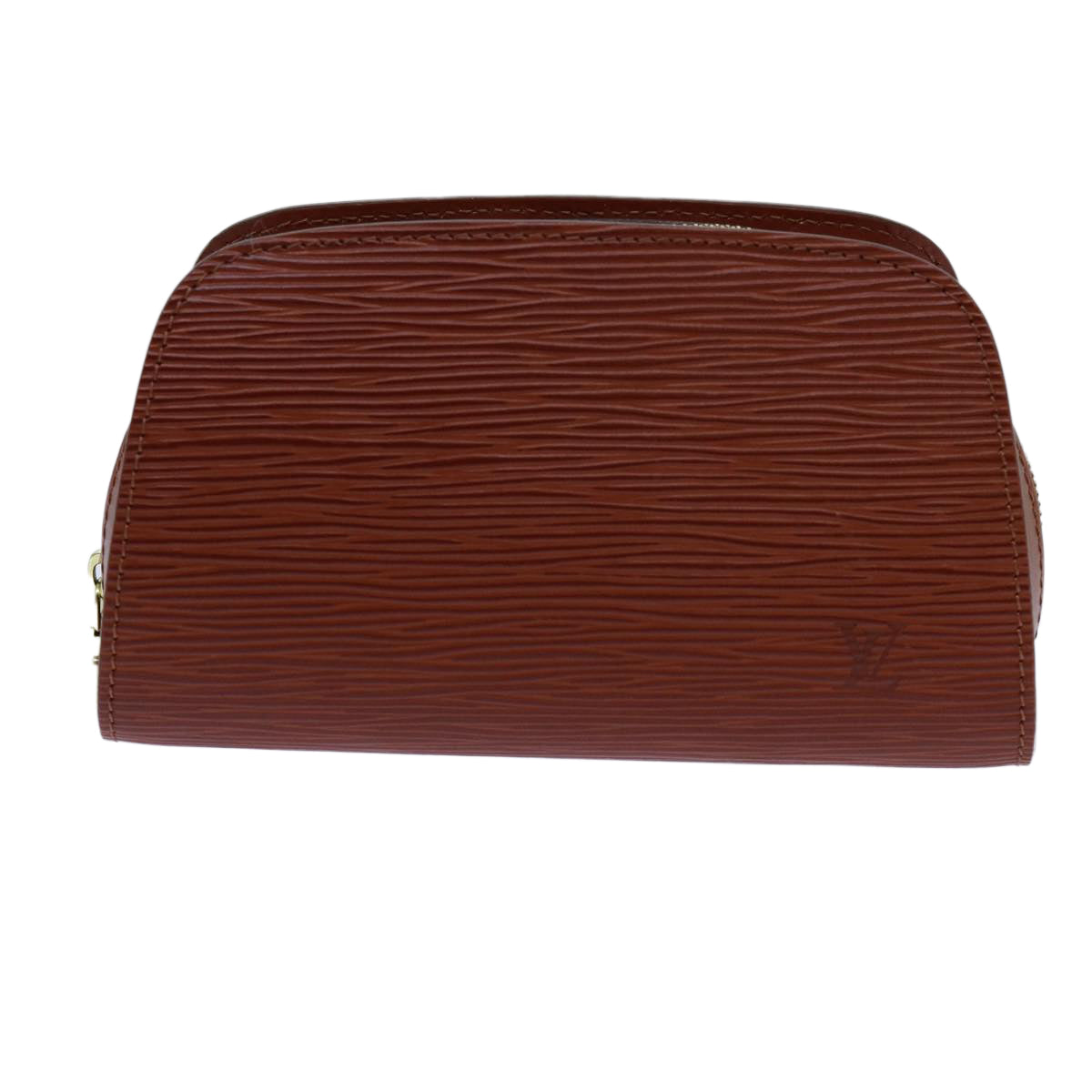 LOUIS VUITTON Epi Dauphine PM Pouch Brown M48443 LV 70741